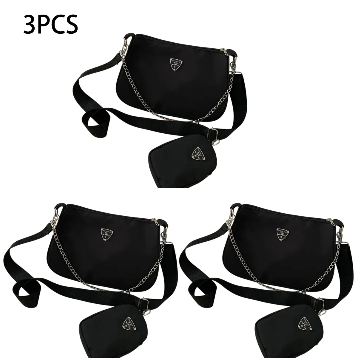 Nylon Crossbody Bag For Women Fashion Portable Casual Underarm Bag Students Cross Body Bag